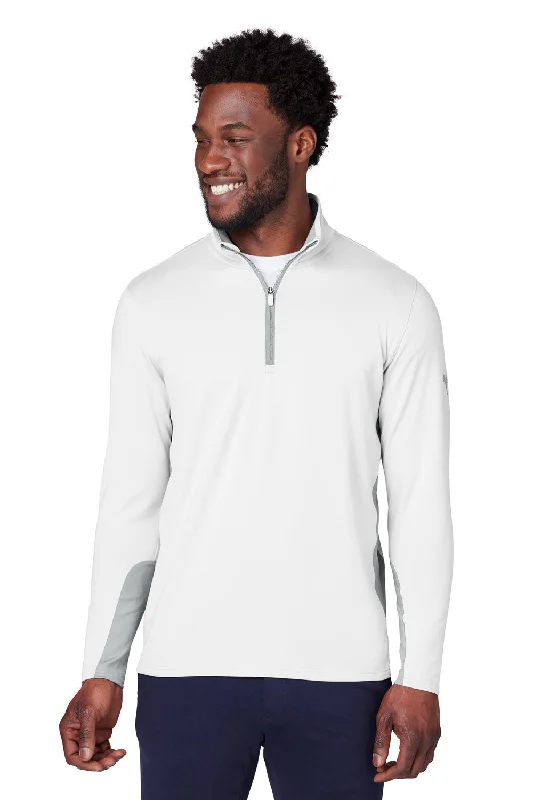 Puma Mens Gamer Moisture Wicking 1/4 Zip Sweatshirt - Bright White