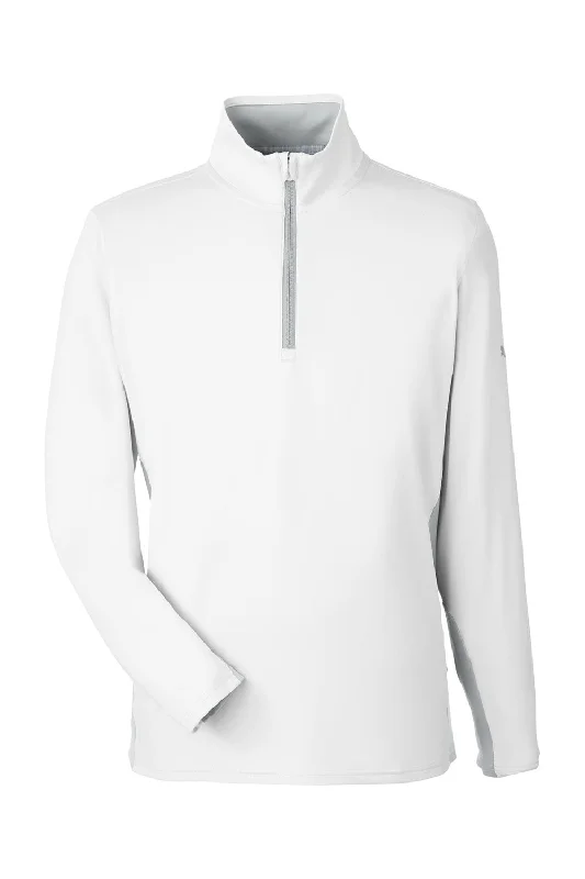 Puma Mens Gamer Moisture Wicking 1/4 Zip Sweatshirt - Bright White