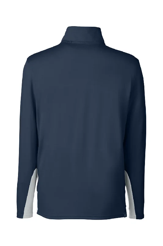 Puma Mens Gamer Moisture Wicking 1/4 Zip Sweatshirt - Navy Blue