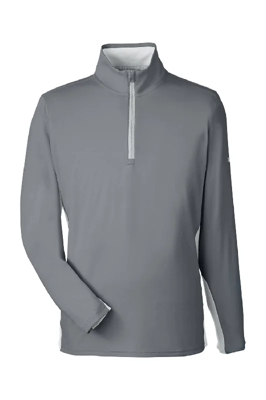 Puma Mens Gamer Moisture Wicking 1/4 Zip Sweatshirt - Quiet Shade Grey