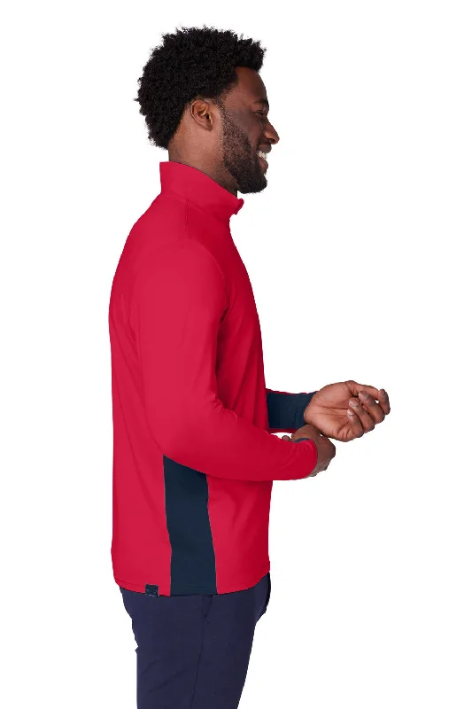 Puma Mens Gamer Moisture Wicking 1/4 Zip Sweatshirt - Ski Patrol Red