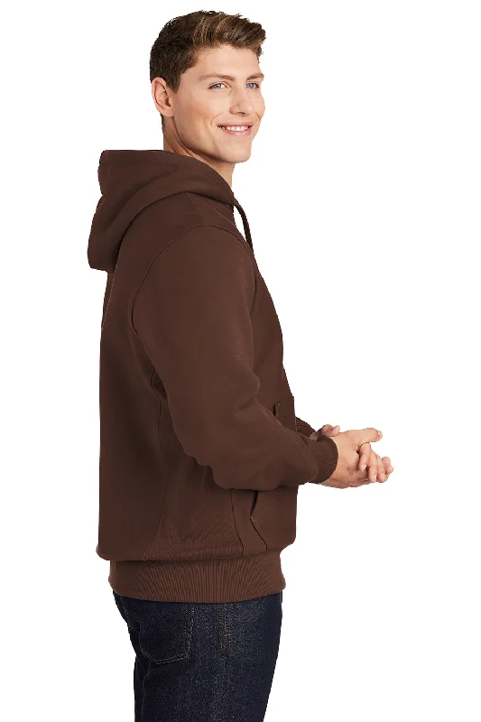 Sport-Tek Mens Fleece Hooded Sweatshirt Hoodie - Brown