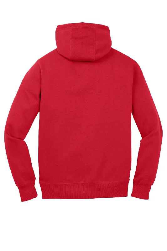 Sport-Tek Mens Shrink Resistant Fleece Hooded Sweatshirt Hoodie - True Red