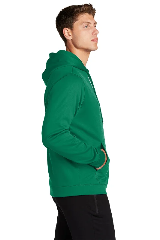 Sport-Tek Mens Sport-Wick Moisture Wicking Fleece Hooded Sweatshirt Hoodie - Kelly Green