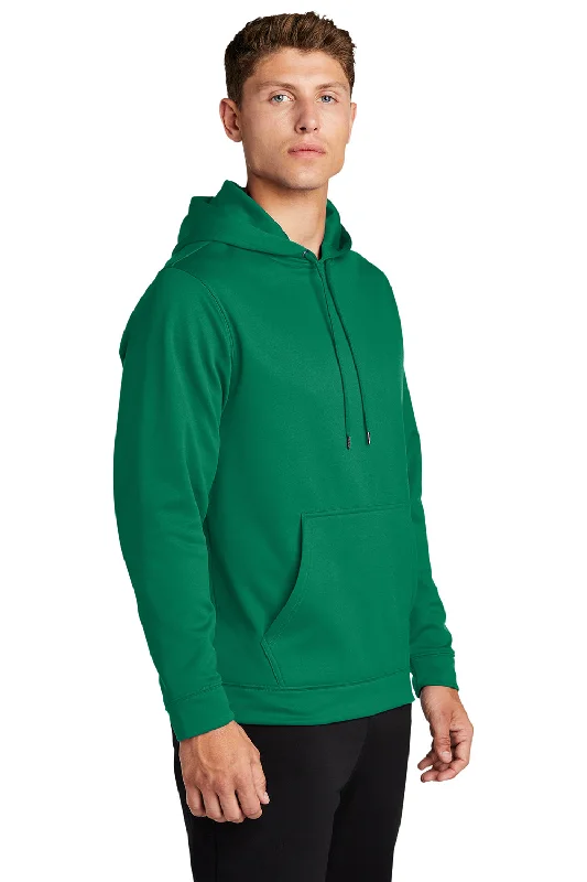 Sport-Tek Mens Sport-Wick Moisture Wicking Fleece Hooded Sweatshirt Hoodie - Kelly Green