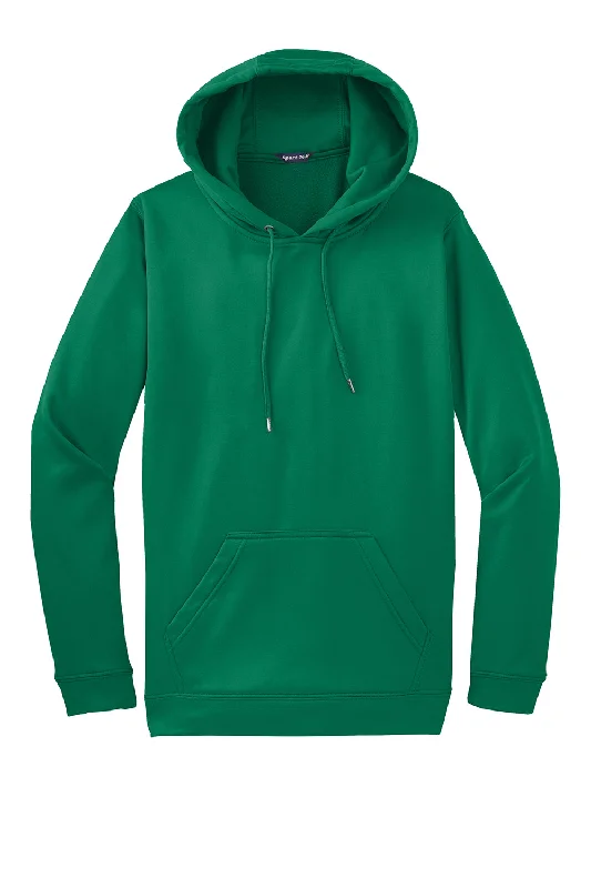 Sport-Tek Mens Sport-Wick Moisture Wicking Fleece Hooded Sweatshirt Hoodie - Kelly Green