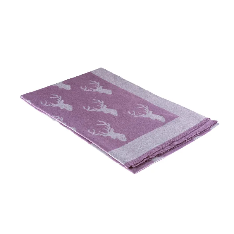 Super Soft Stag Scarf Purple