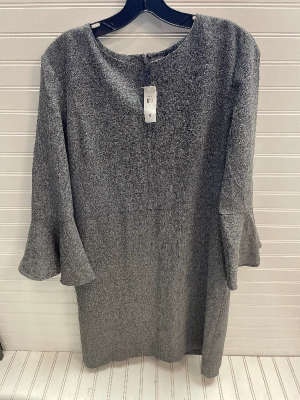 Dress Work By Ann Taylor In Grey, Size: 12