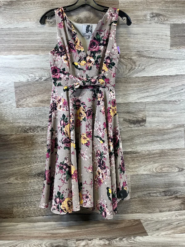 Floral Print Dress Casual Midi Clothes Mentor, Size Xs