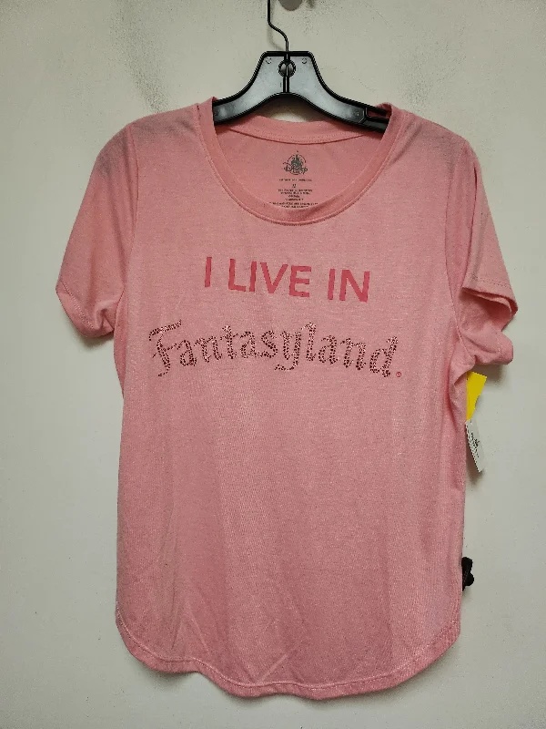 Top Short Sleeve Basic By Disney Store In Pink, Size: M