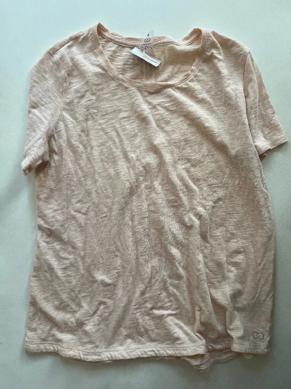 Top Short Sleeve By Calia In Peach, Size: Xl