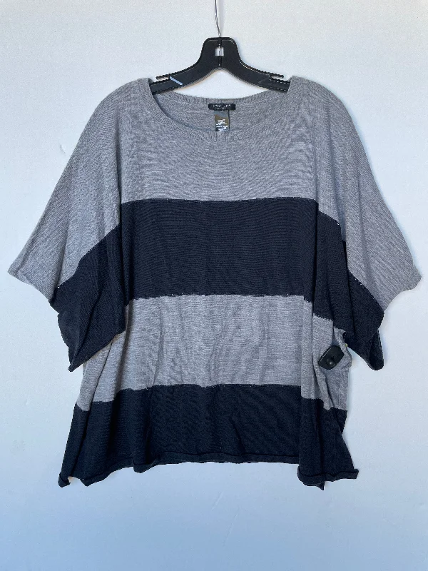 Top Short Sleeve By Lafayette 148 In Grey, Size: Xl