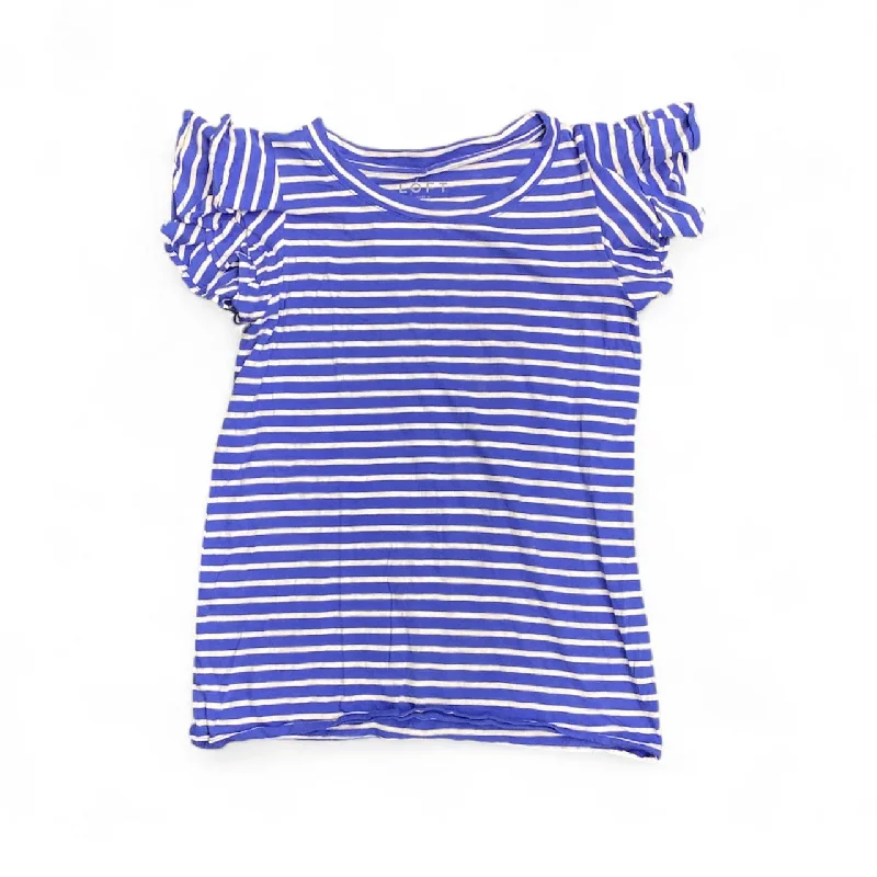 Top Short Sleeve By Loft In Blue, Size: Xs