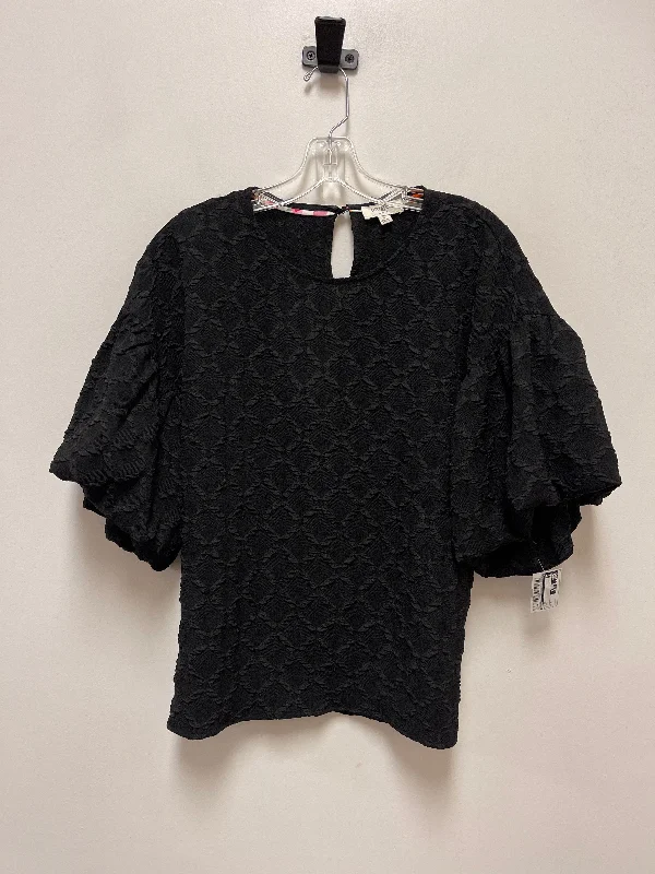 Top Short Sleeve By Umgee In Black, Size: S