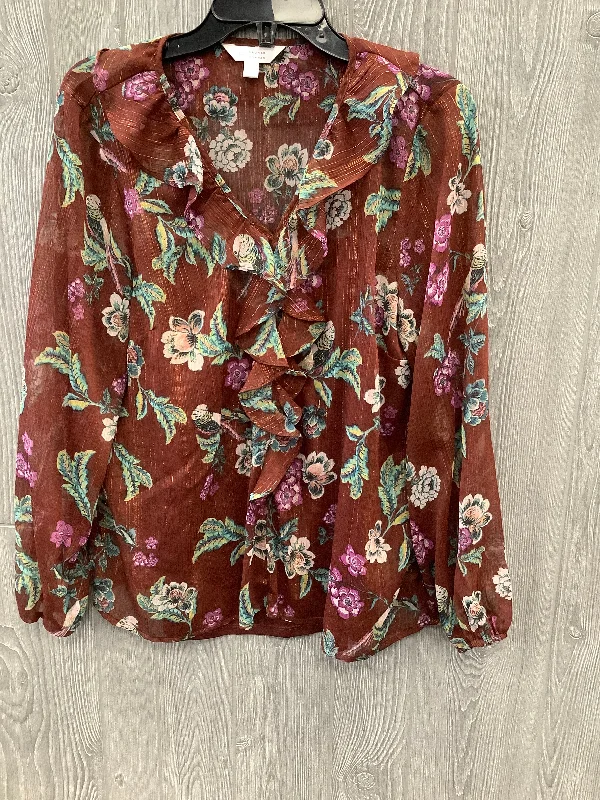 Blouse Long Sleeve By Lc Lauren Conrad  Size: L