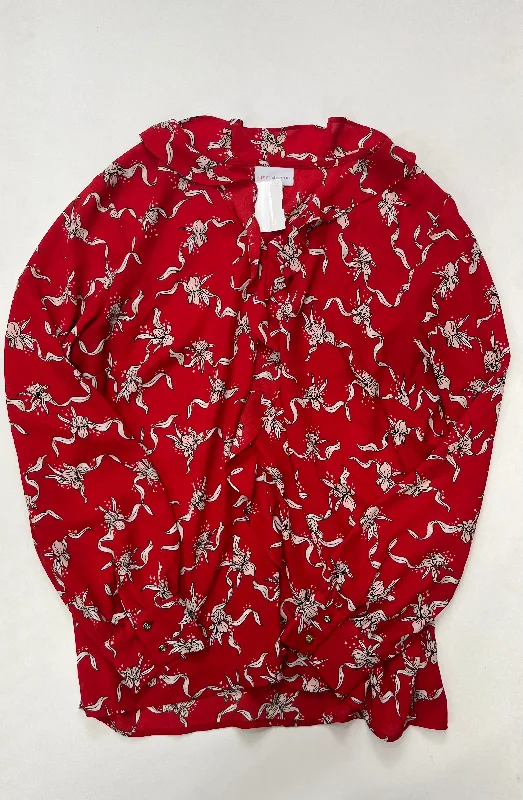 Blouse Long Sleeve By Liz Claiborne  Size: L