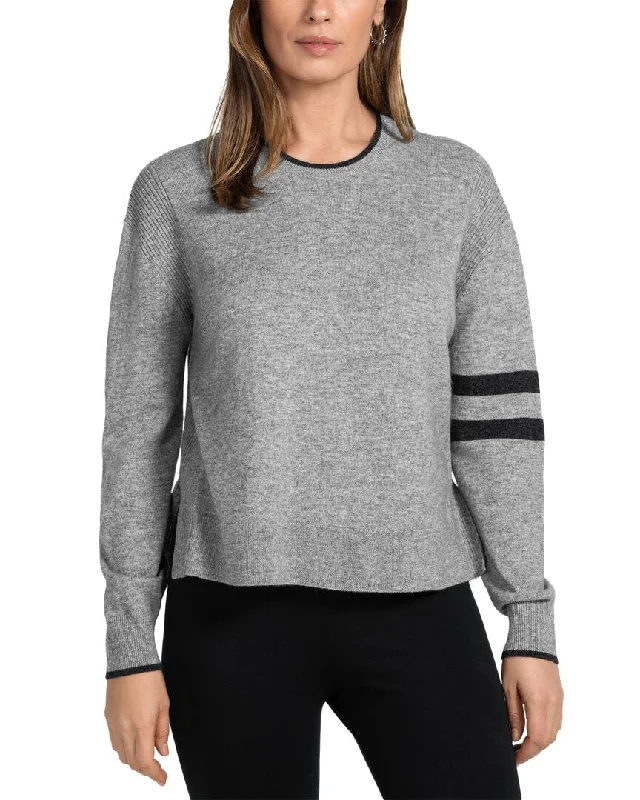 Johnny Was Calme Stripe Wool & Cashmere-Blend Pullover