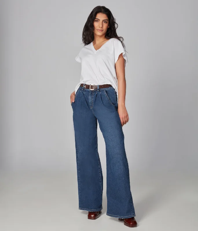 MILAN-NS High Rise Wide Leg Jeans