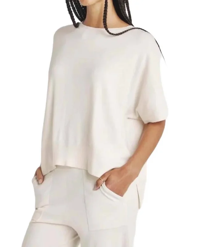 Veronica Tunic Sweater In Moonstone