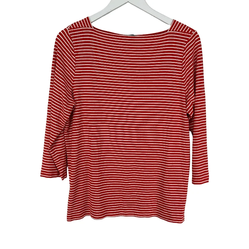 Top Long Sleeve Basic By Talbots In Red, Size: 1x