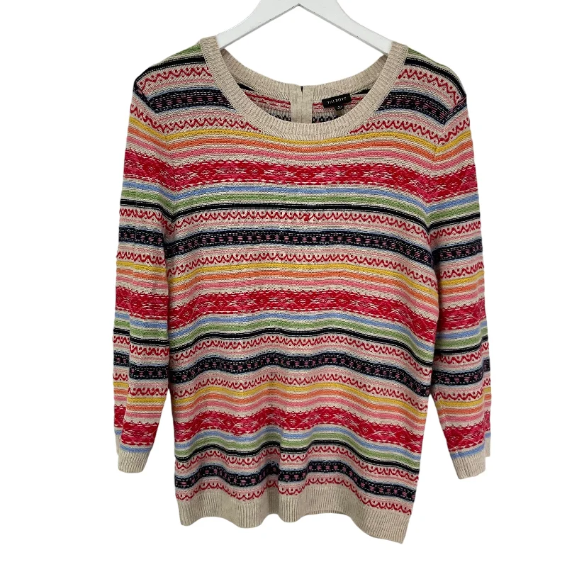 Top Long Sleeve By Talbots In Multi-colored, Size: L