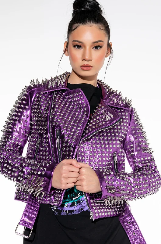 PURPLE DREAMS STUDDED MOTO