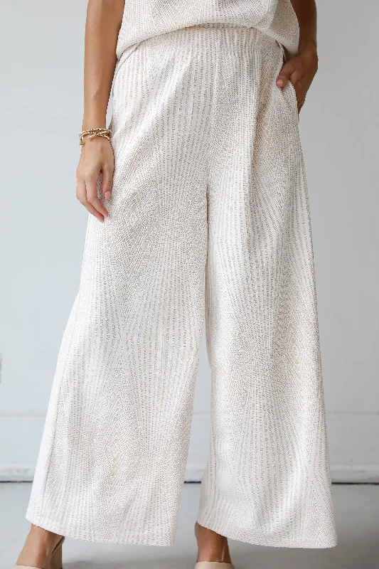 FINAL SALE - Aesthetic Aura Ivory Crochet Knit Pants