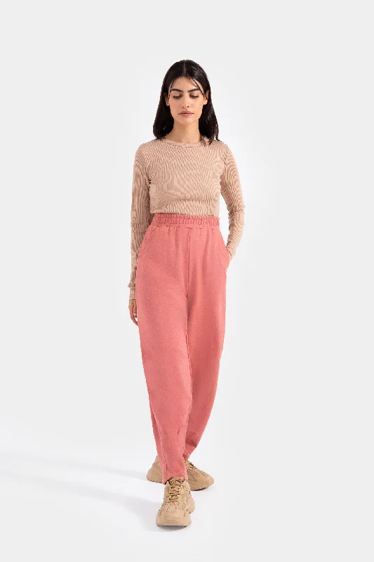 Basic Solid Slouchy Trousers